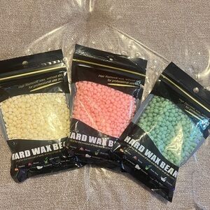 Hard Wax Beans - Pink, Cream & Mint Hair Removal Beads new